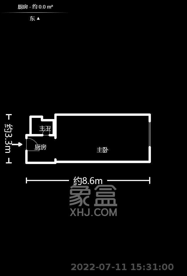 鑫远熙山  1室1厅1卫    1300.0元/月室内图1