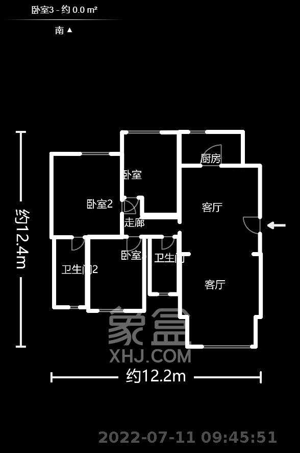 水利水电学府佳院（方略学府佳院）  5室2厅2卫   3000.00元/月户型图
