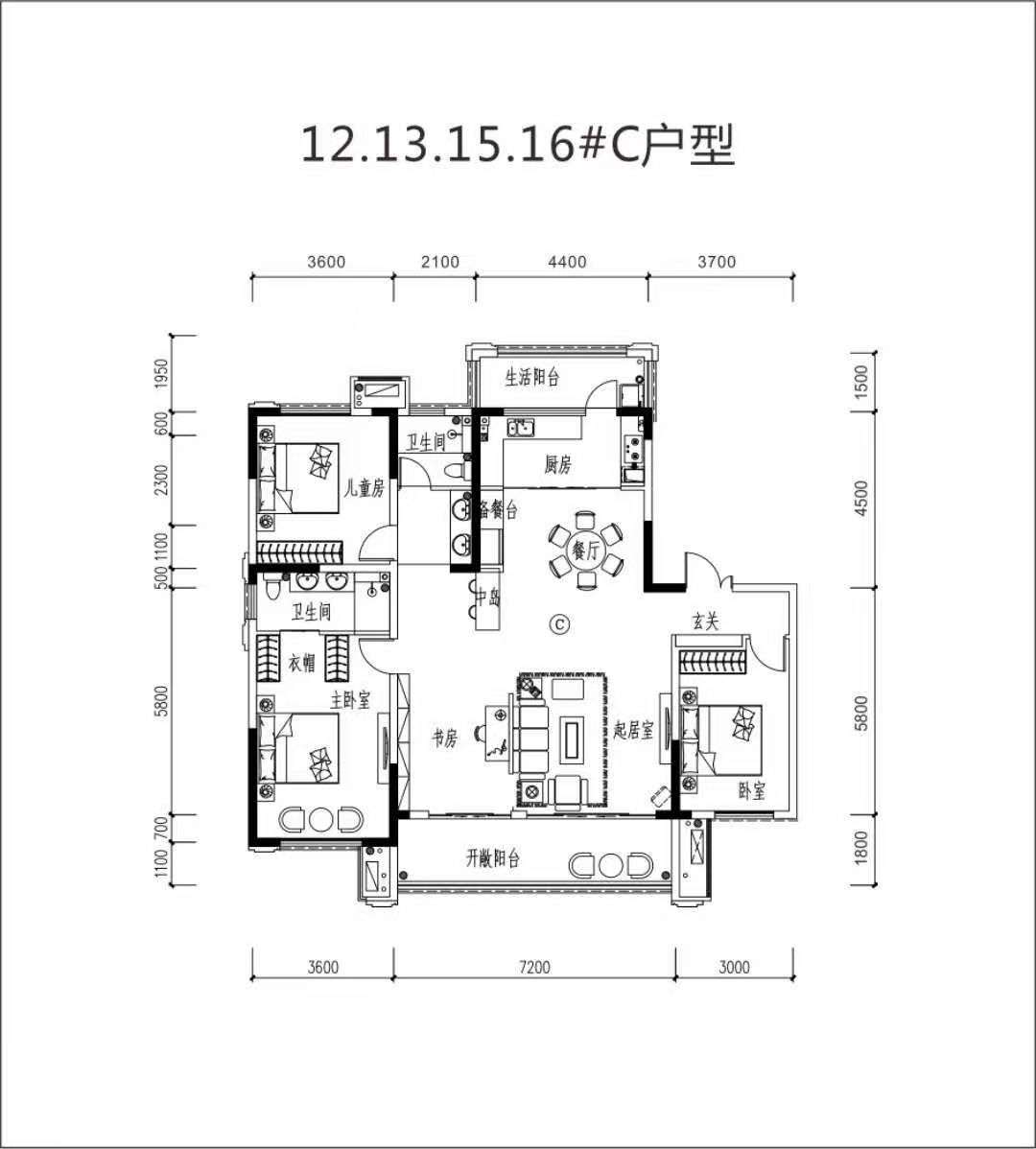 奥地利春天  3室2厅2卫   80.00万室内图1