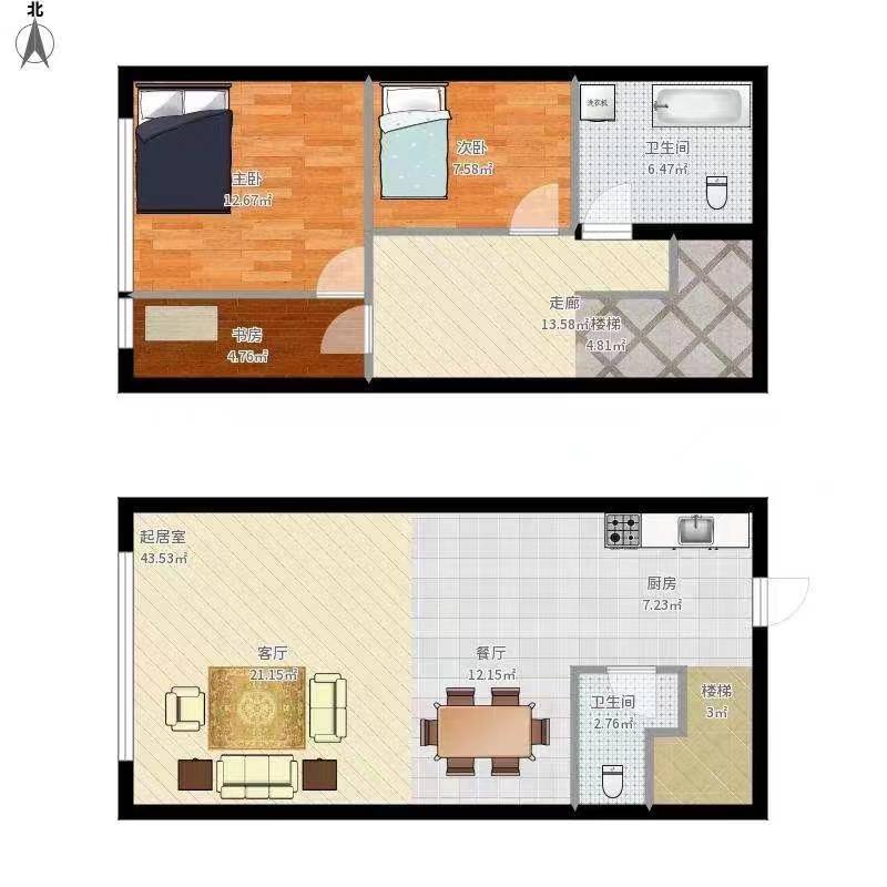 和平北路散盘  2室1厅1卫   25.80万室内图