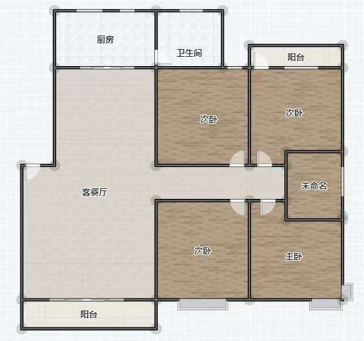 雄森国际  1室1厅1卫   1600.00元/月室内图1