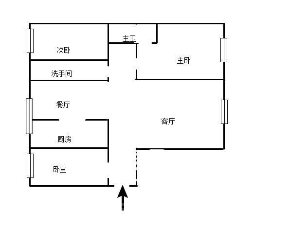 大力新村  4室2厅1卫   800.00元/月