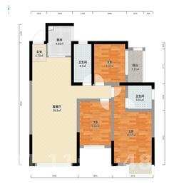 建设北路散盘  2室1厅1卫   600.00元/月室内图