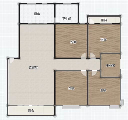 国色天香  3室2厅2卫   62.00万