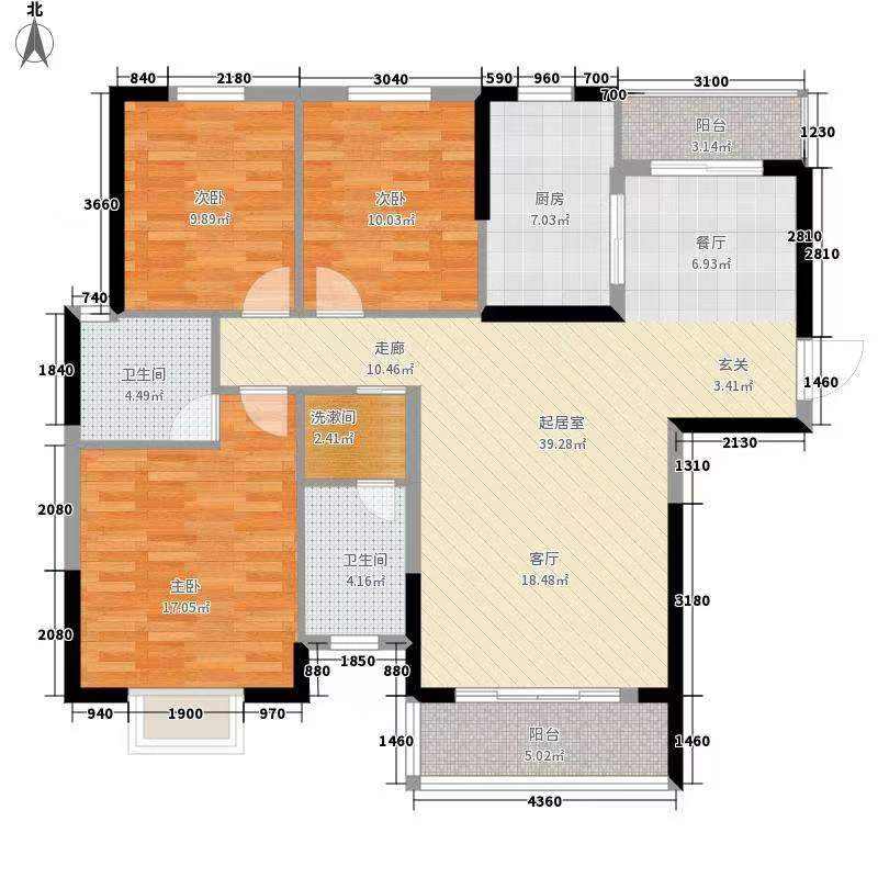 保利香槟国际  3室2厅1卫   54.80万室内图1