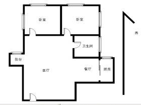 雄森国际  3室2厅1卫   2000.00元/月室内图1