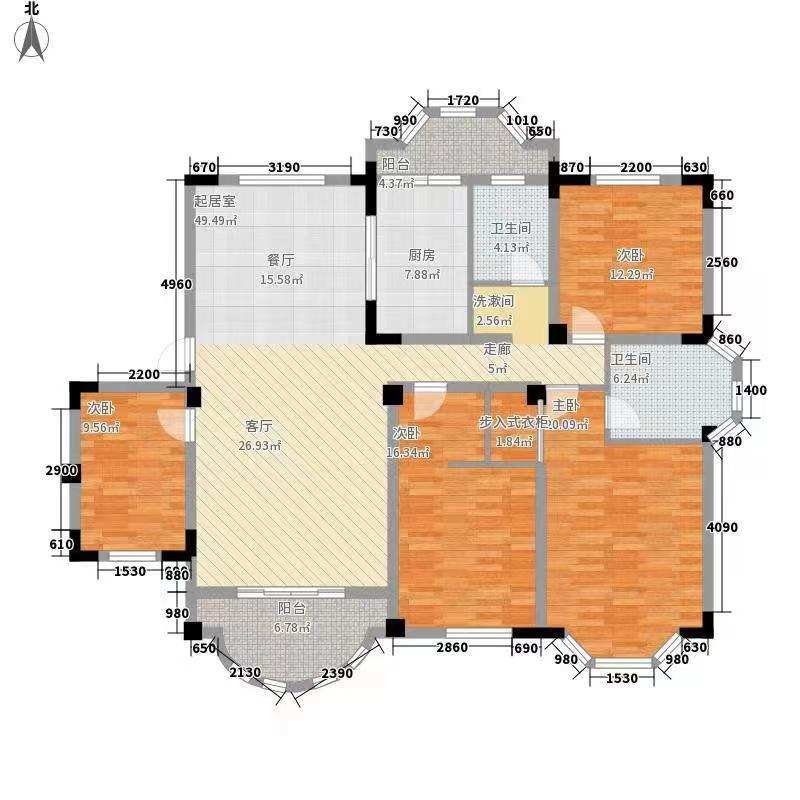 北美阳光城  4室2厅2卫   91.80万室内图1