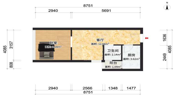金房奥斯卡室内图2