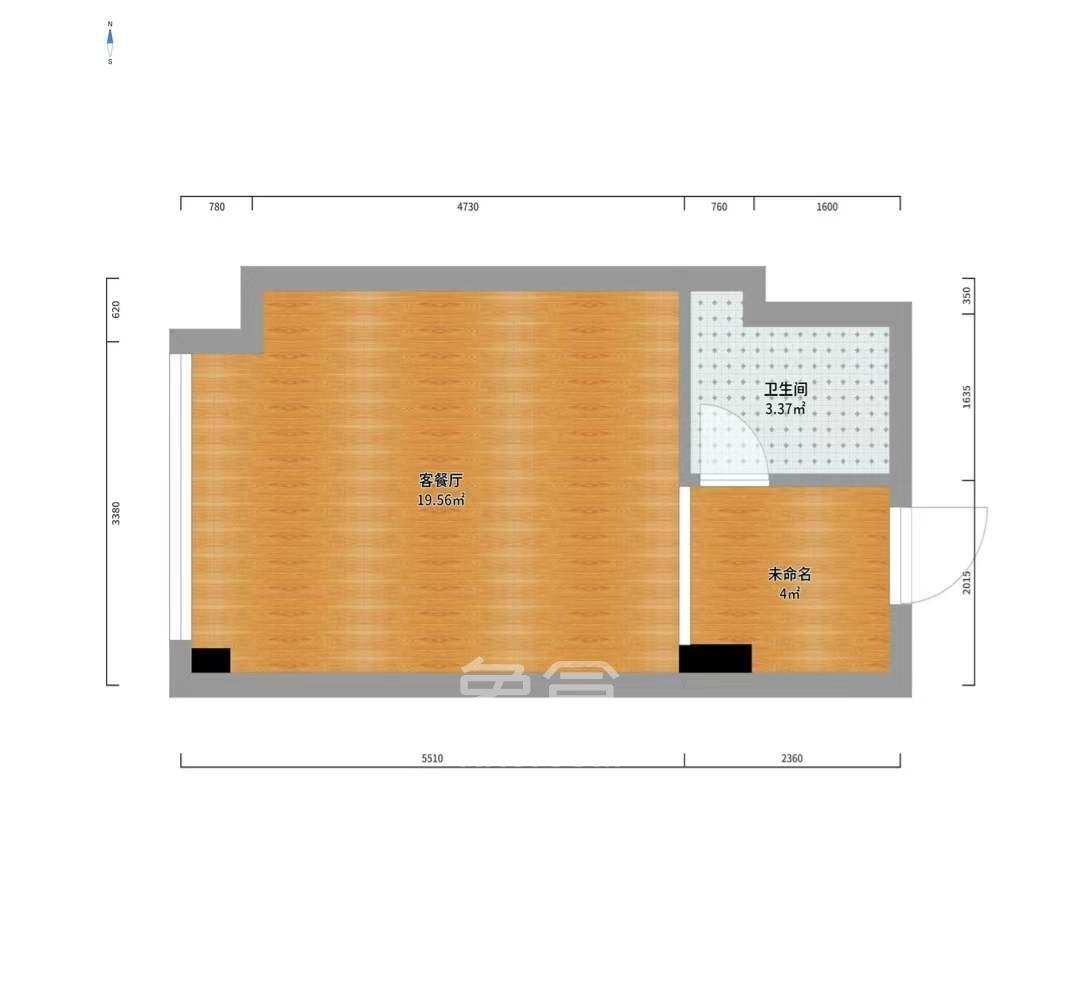 中国铁建洋湖壹品（中国城建家园）  2室2厅1卫   2000.00元/月室内图1