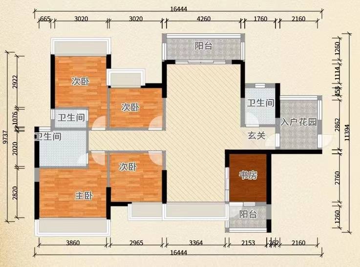融冠恋城  5室2厅2卫   145.00万室内图1