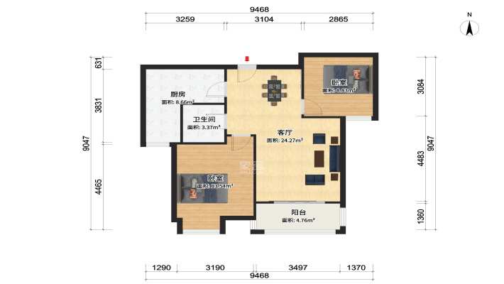 鑫天格林香山室内图2