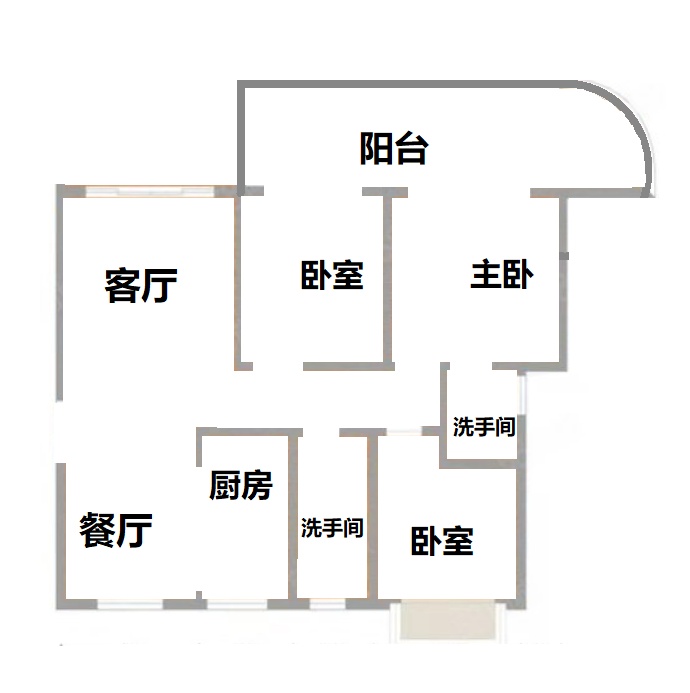 天地凤凰城  3室2厅2卫   160.00万