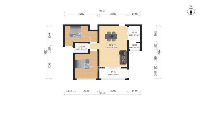 幸福里润城(幸福里二期) 幸福里润城(幸福里二期)室内图2