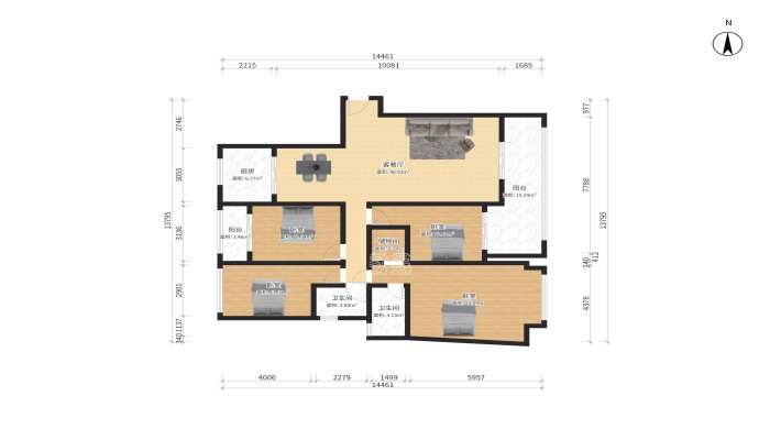 幸福里润城(幸福里二期) 幸福里润城(幸福里二期)室内图2