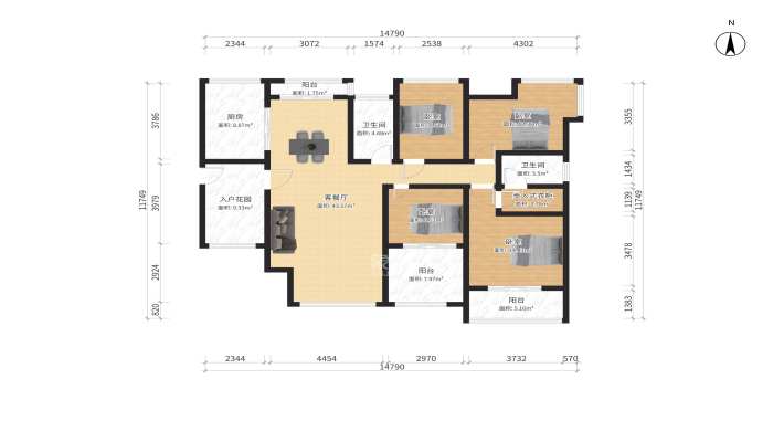 幸福里润城(幸福里二期) 幸福里润城(幸福里二期)室内图2