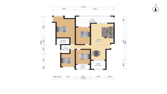 幸福里润城(幸福里二期) 幸福里润城(幸福里二期)室内图2