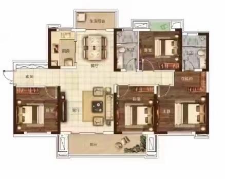 锴鑫森林雅园  3室2厅1卫   79.80万户型图