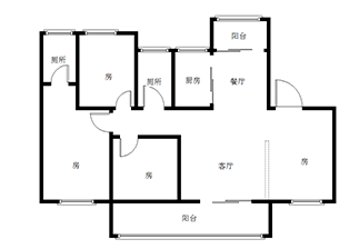 金东陶子湖  3室2厅2卫   81.80万室内图