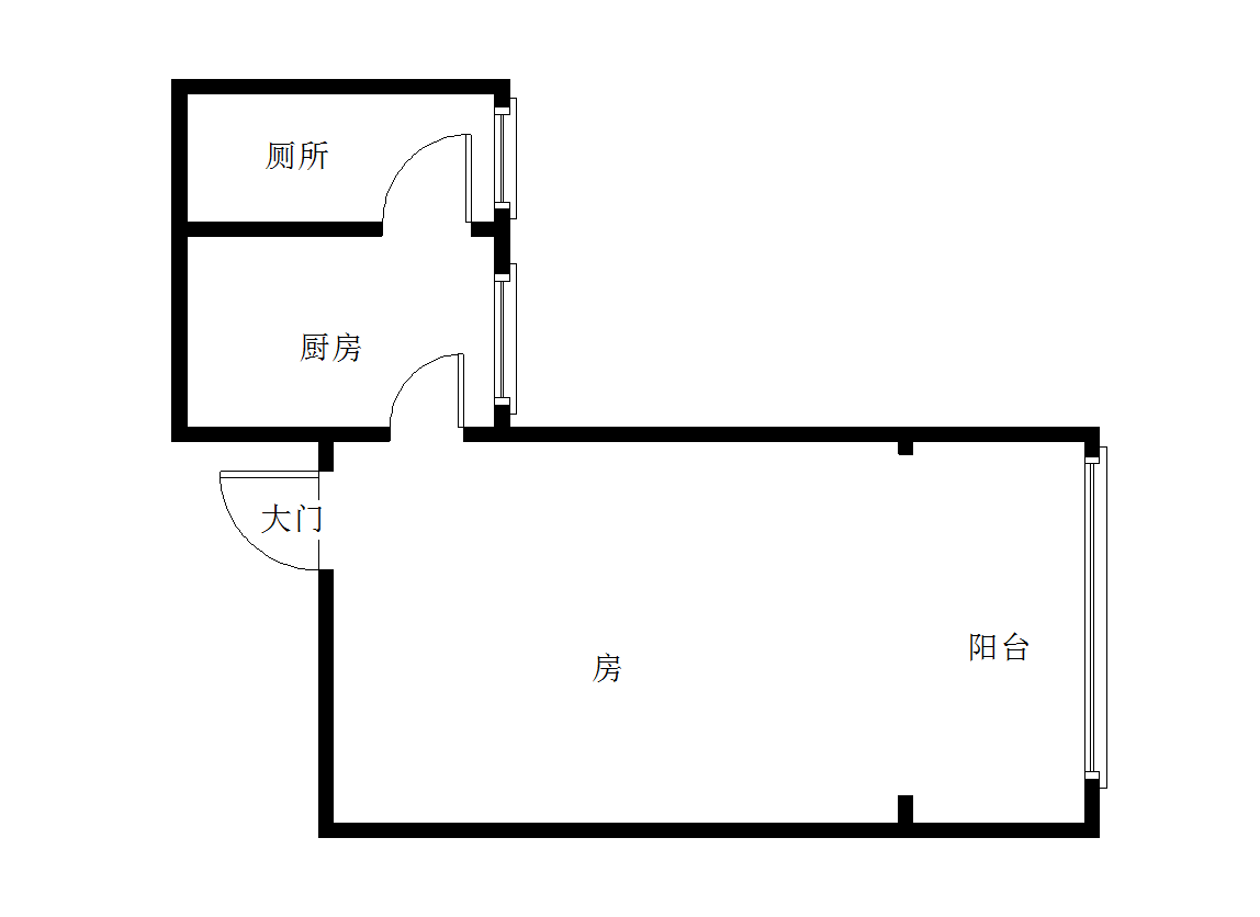 春天国际  1室1厅1卫   35.00万