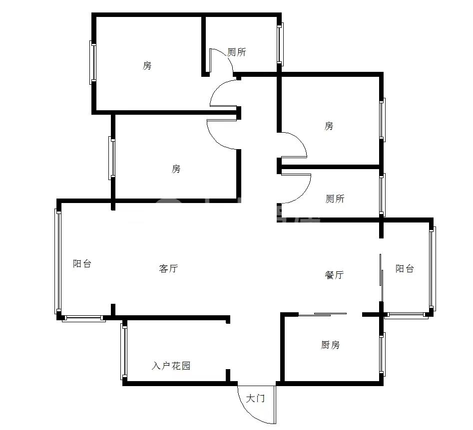 新都俪景  4室2厅2卫    76.8万室内图