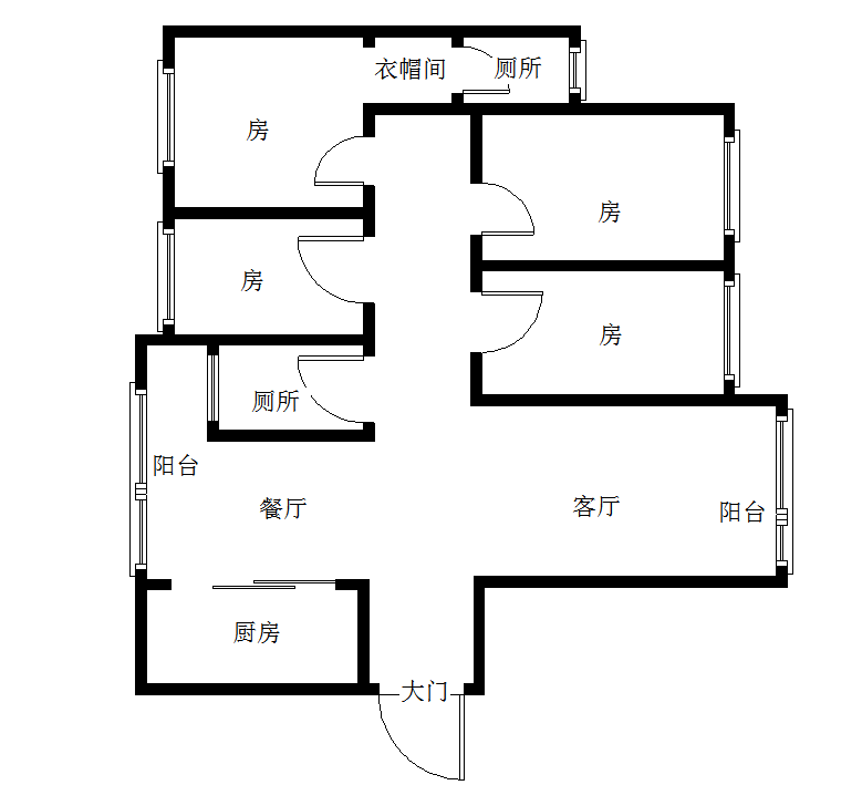台北城  4室2厅2卫    86.0万室内图1