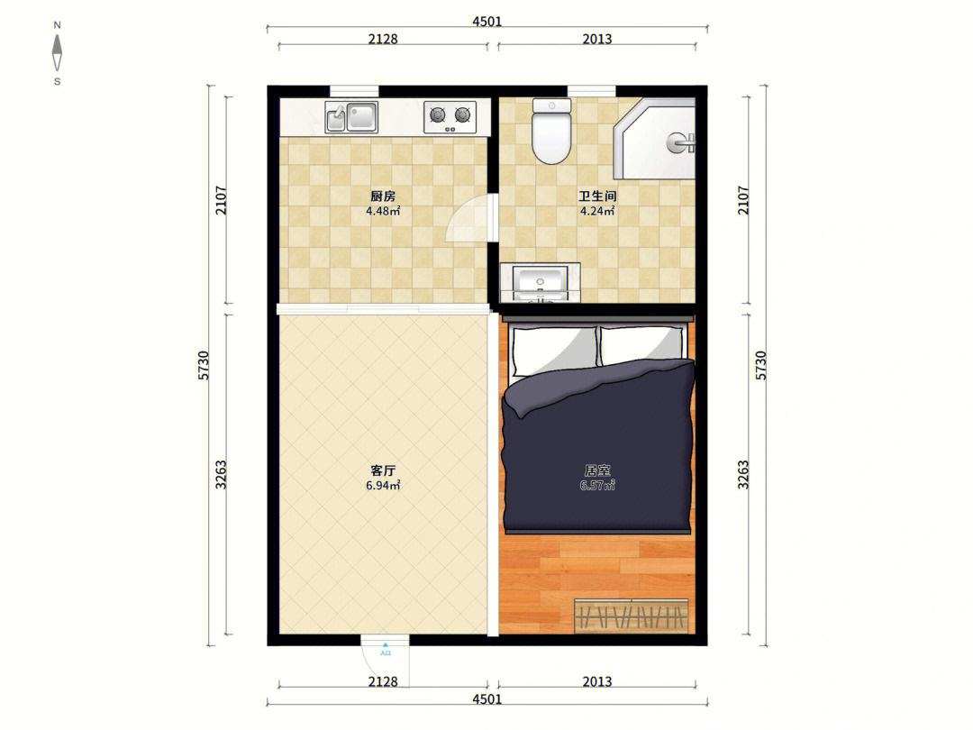 商业贸易局宿舍（白沙路56号）  0室0厅0卫   2000.00元/月户型图
