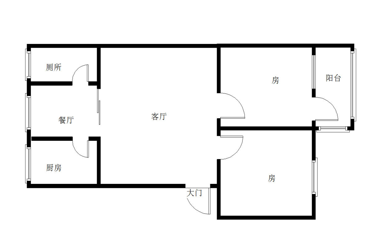 渌电小区  2室2厅1卫   20.80万室内图