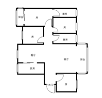 教师园三期  4室2厅2卫   89.80万室内图