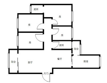 台北城  4室2厅2卫    79.0万室内图