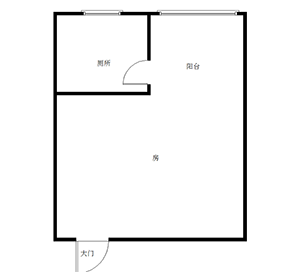 春天国际  1室1厅1卫    45.8万室内图