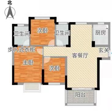 盈峰翠邸  5室1厅2卫   2200.00元/月户型图