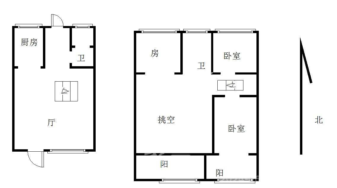 盘龙名府  1室1厅1卫   25.00万室内图1