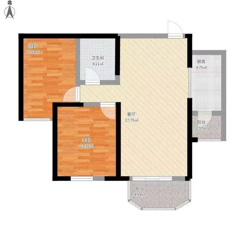 邮电新村  3室2厅2卫   39.80万室内图1