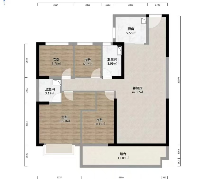 家和兴苑  3室2厅2卫   62.00万