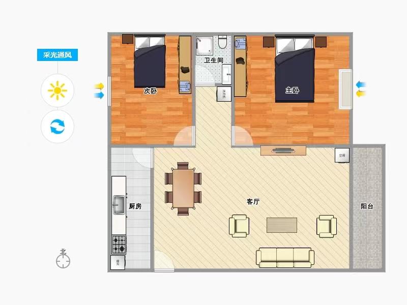 碧桂园  2室1厅1卫   46.80万室内图1