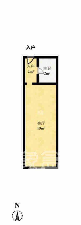 鸿飞大厦  2室2厅1卫   3500.00元/月室内图
