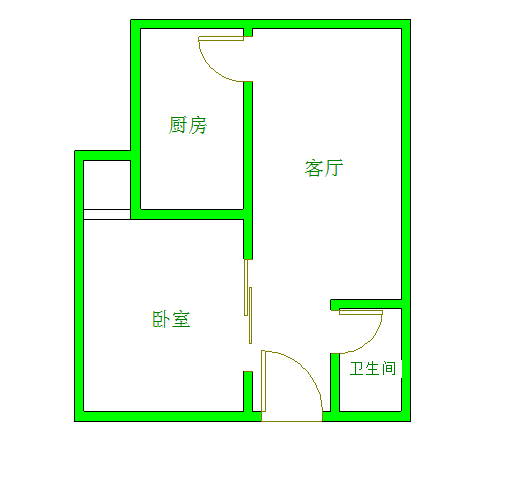 海棠月色  1室0厅1卫    1400.0元/月室内图1