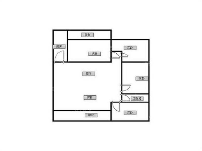世纪金沙  3室1厅1卫    3600.0元/月室内图1