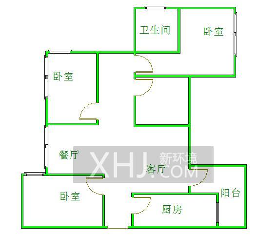 万科金色领域  3室2厅1卫   2800.00元/月