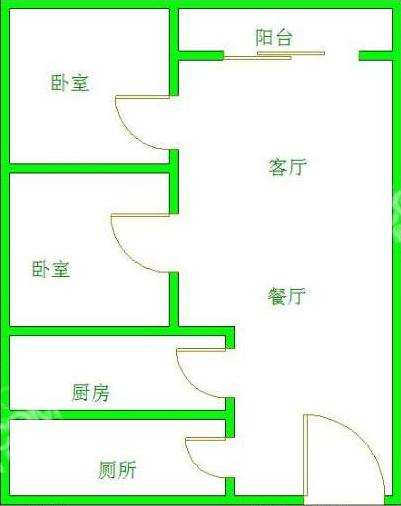 南湖锦苑  1室1厅1卫    1300.0元/月室内图1