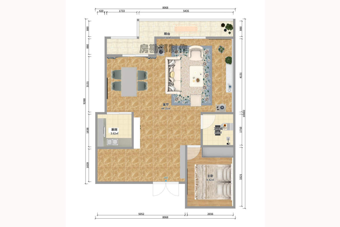 朗诗麓岛 362.00万户型图
