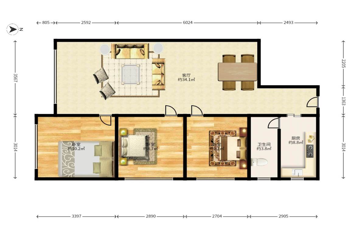 国泰九龙湾  1室1厅1卫    1300.0元/月 国泰九龙湾  1室1厅1卫    1300.0元/月户型图
