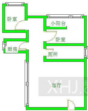 左右小区  2室1厅1卫   50.00万室内图1