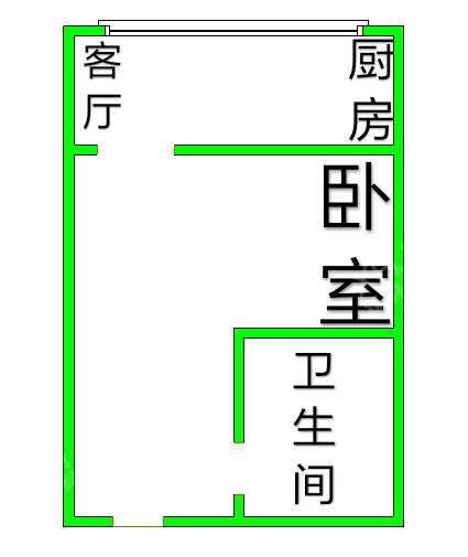仁美大源映象  1室1厅1卫    1600.0元/月室内图1