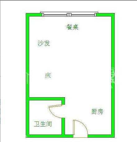 成南领寓 1室1厅1卫 1200.0元/月 成南领寓 1室1厅1卫 1200.0元/月户型图