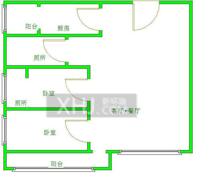 icon尚郡  3室1厅1卫    3200.0元/月室内图1