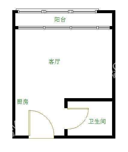 建发天府鹭洲 1室1厅1卫 1800.0元/月 建发天府鹭洲 1室1厅1卫 1800.0元/月户型图