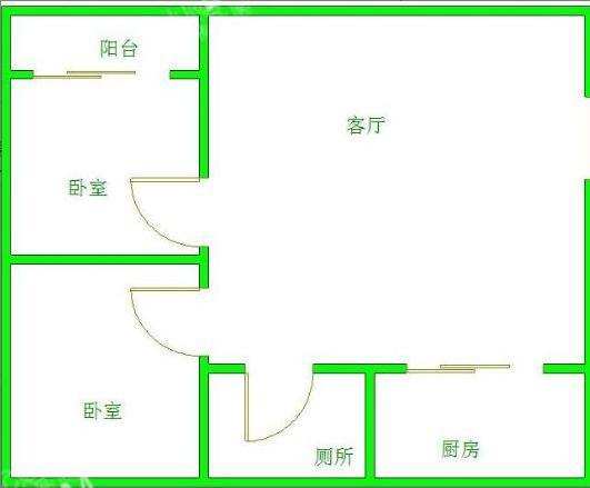 南湖春天  1室1厅1卫    1400.0元/月室内图1