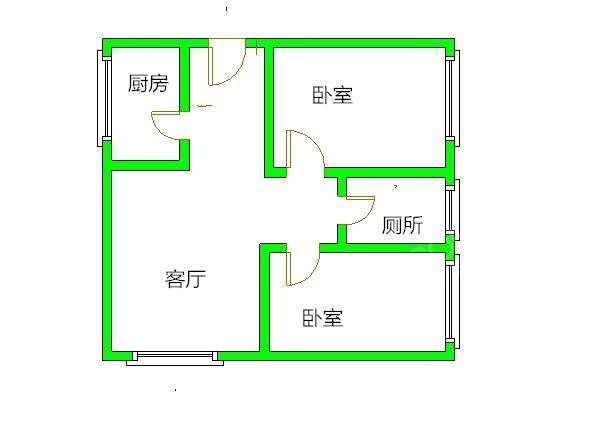 金沙美邻丽谢苑C区 2室1厅1卫 2200.0元/月 金沙美邻丽谢苑C区 2室1厅1卫 2200.0元/月户型图