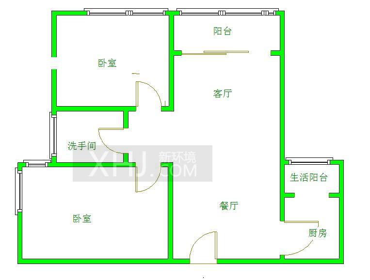 清溪雅筑  2室1厅1卫   118.00万